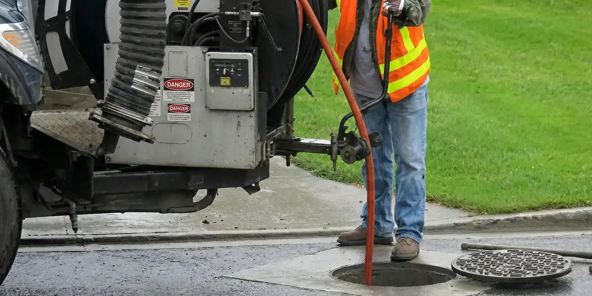 sewage clean up professionals using industrial equipment to remove contaminated wastewater in Staten Island, NY